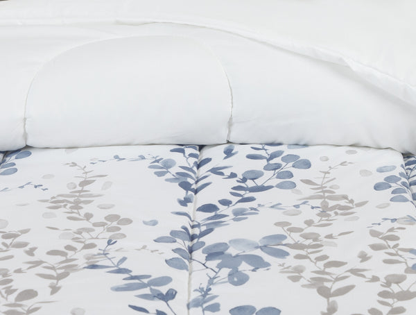 Watercolor Leaf Vines Comforter Set
