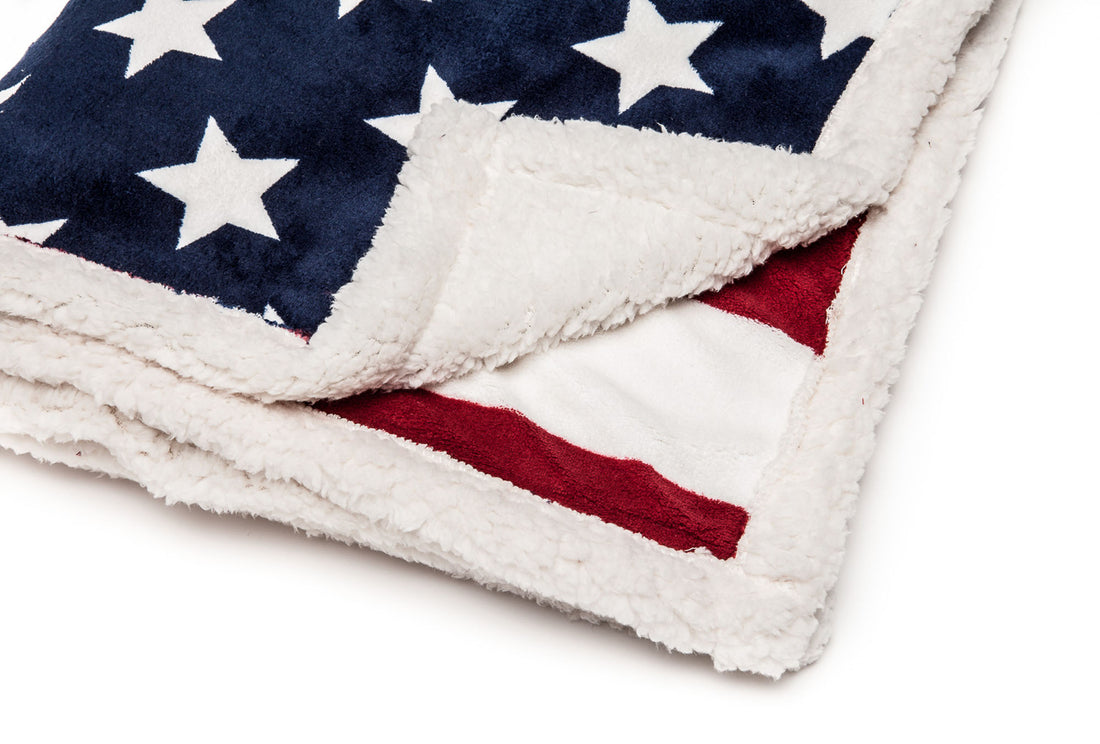 U.S.A. Flag Throw Blanket