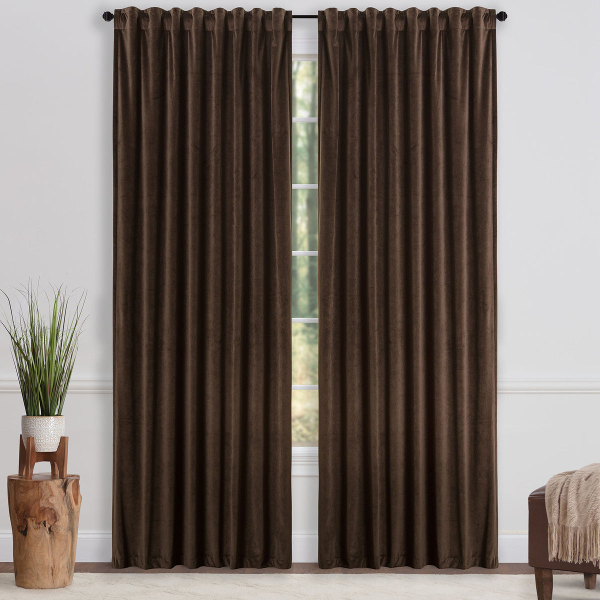 Shop Solid Velvet Curtains Online at Best Price Chanasya