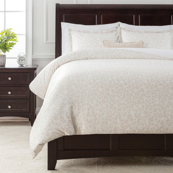 Leopard Print Rayon Duvet Cover Set