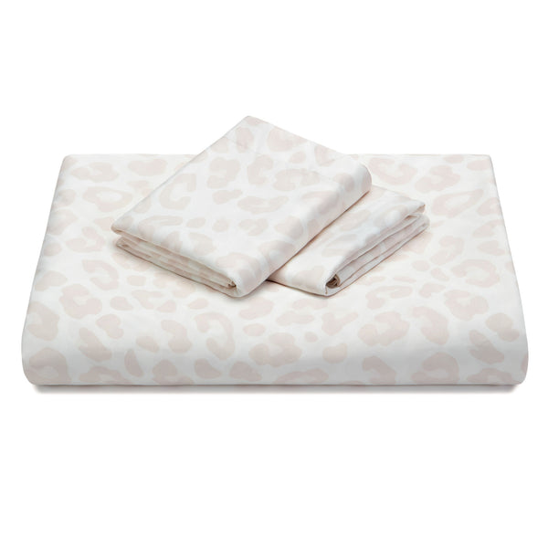 Leopard Print Rayon Duvet Cover Set