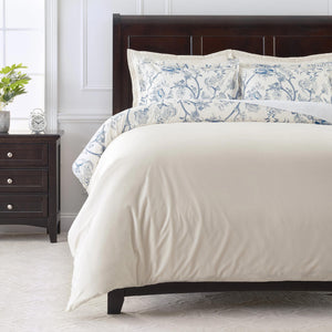 Peony Reversible Velvet Duvet Cover Set