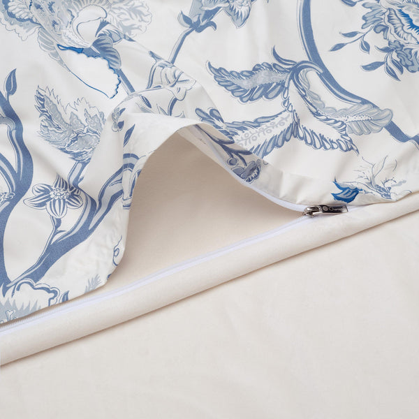 Peony Reversible Velvet Duvet Cover Set