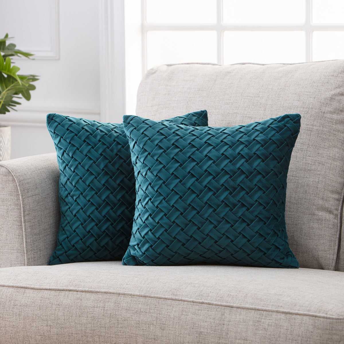 Lattice Throw Pillow Covers Chanasya