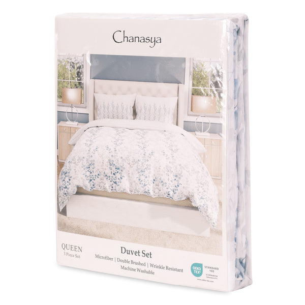 Abstract Floral Duvet Cover Set