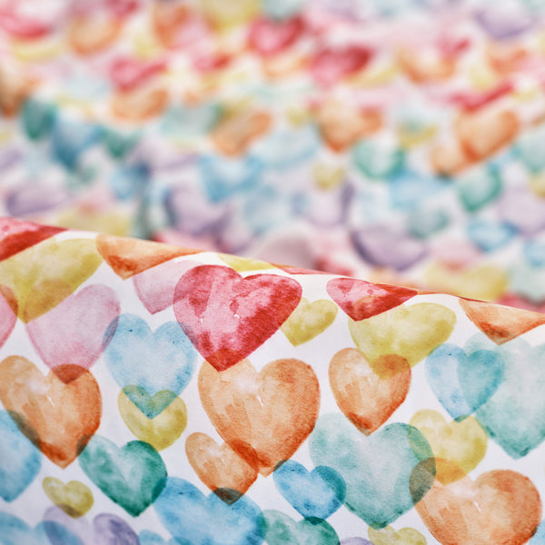 Rainbow Hearts Duvet Cover Set
