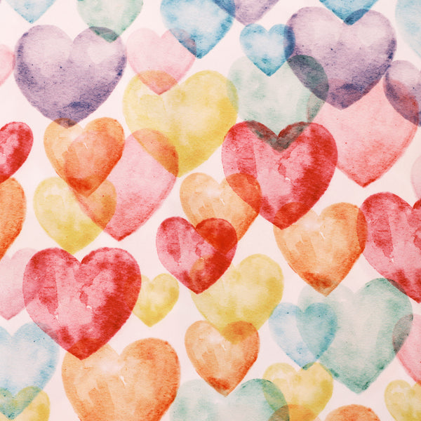 Rainbow Hearts Duvet Cover Set