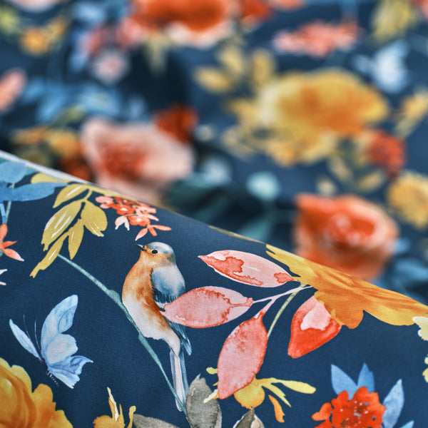 Vibrant Rose Garden Reversible Floral Duvet Cover Set