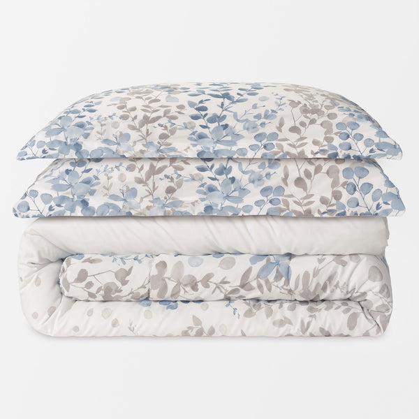 Watercolor Leaf Vines Comforter Set