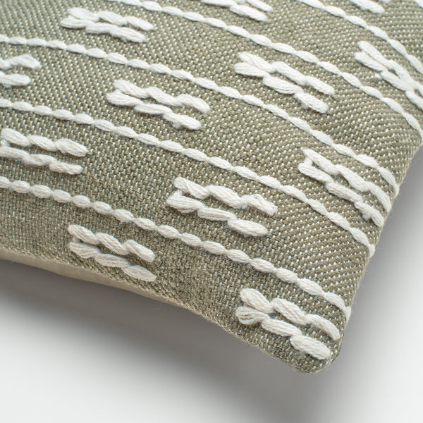 Geometric Line Textured Polyester Woven Outdoor Throw Pillow Covers
