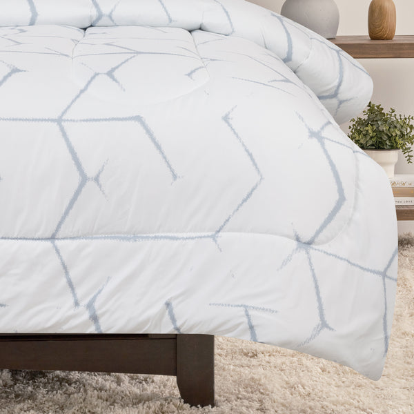 Geometric Lines Print Comforter Set
