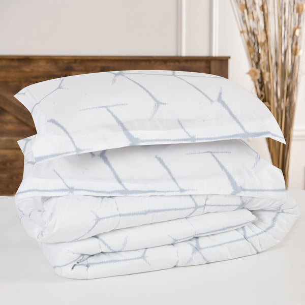 Geometric Lines Print Comforter Set