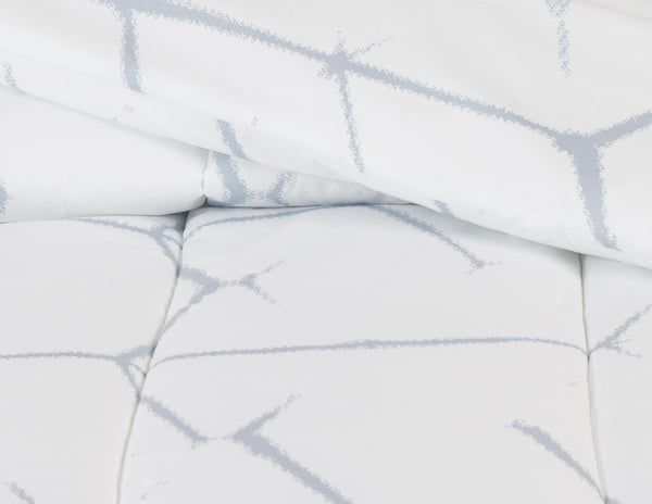 Geometric Lines Print Comforter Set