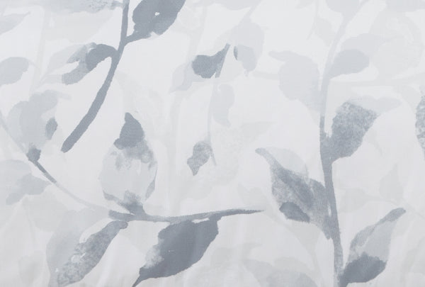 Gray Leaf Print Comforter Set