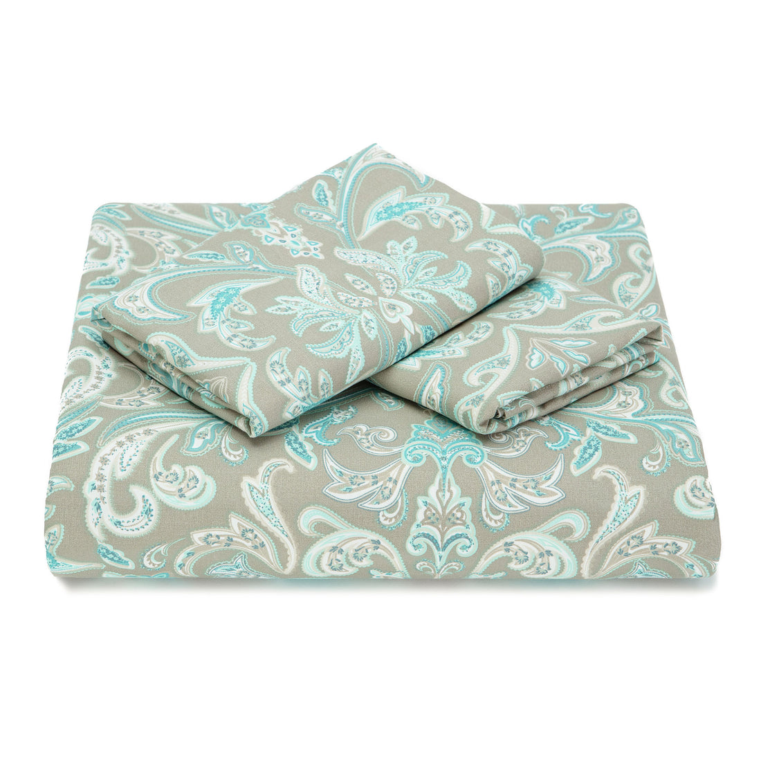 Damask Sage Duvet Cover Set