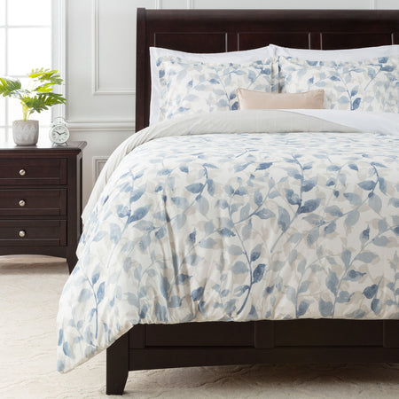 Gc Gaveno Cavailia Duvet Cover Set Leaves White Green Blue Super