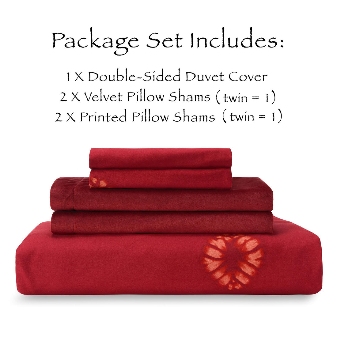 Shibori Reversible Velvet Duvet Cover Set