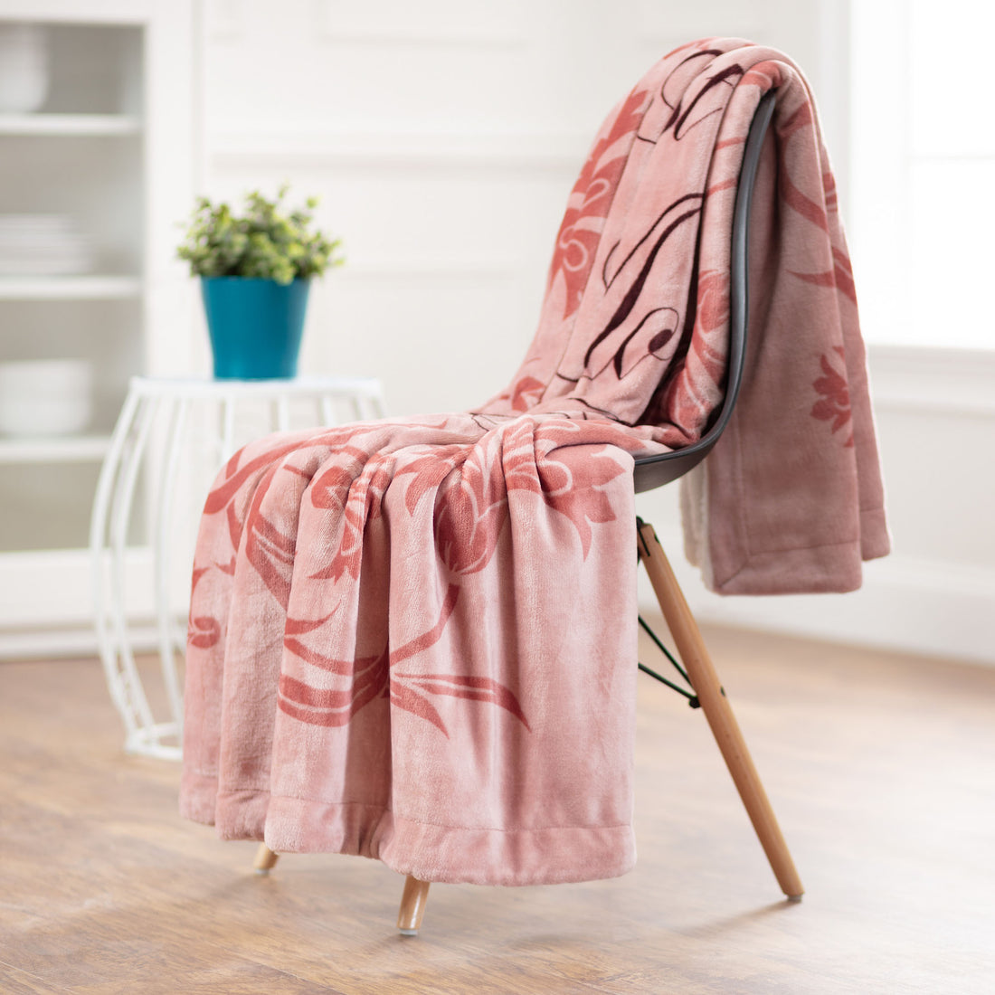 Rose colored throw 2025 blanket