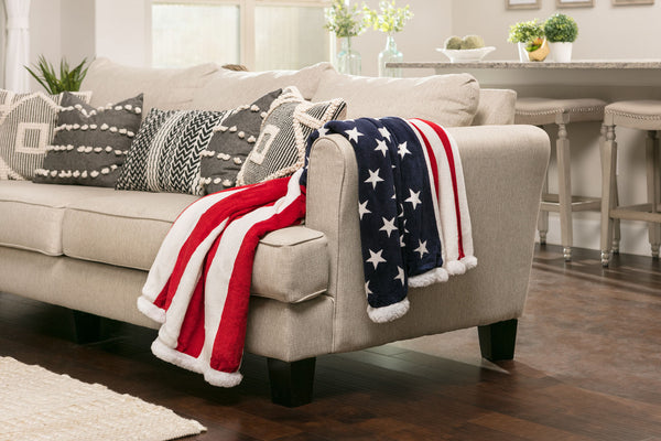 U.S.A. Flag Throw Blanket