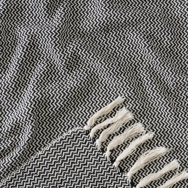 ZigZag Cotton Throw Blanket
